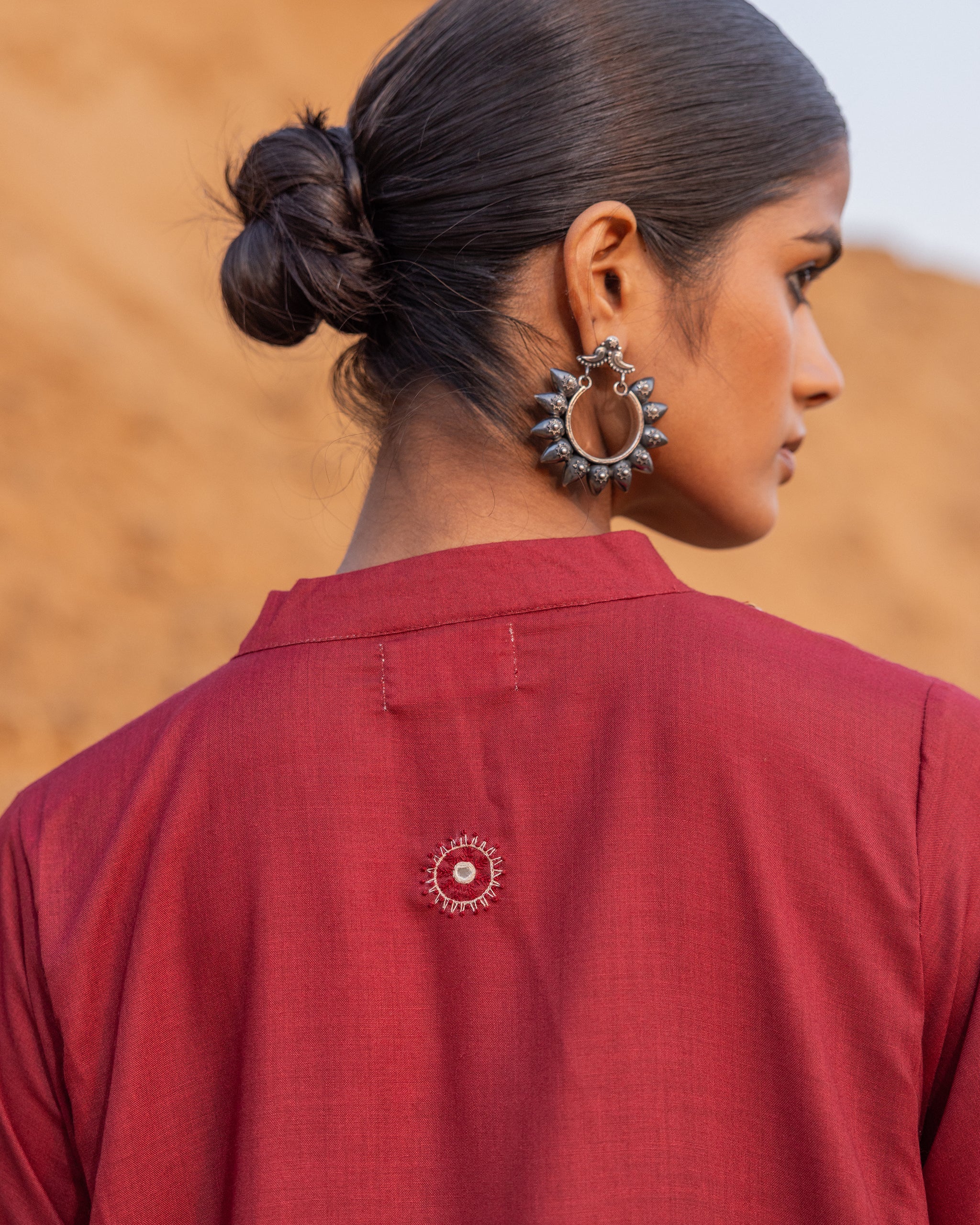 Mirage Dress - Maroon