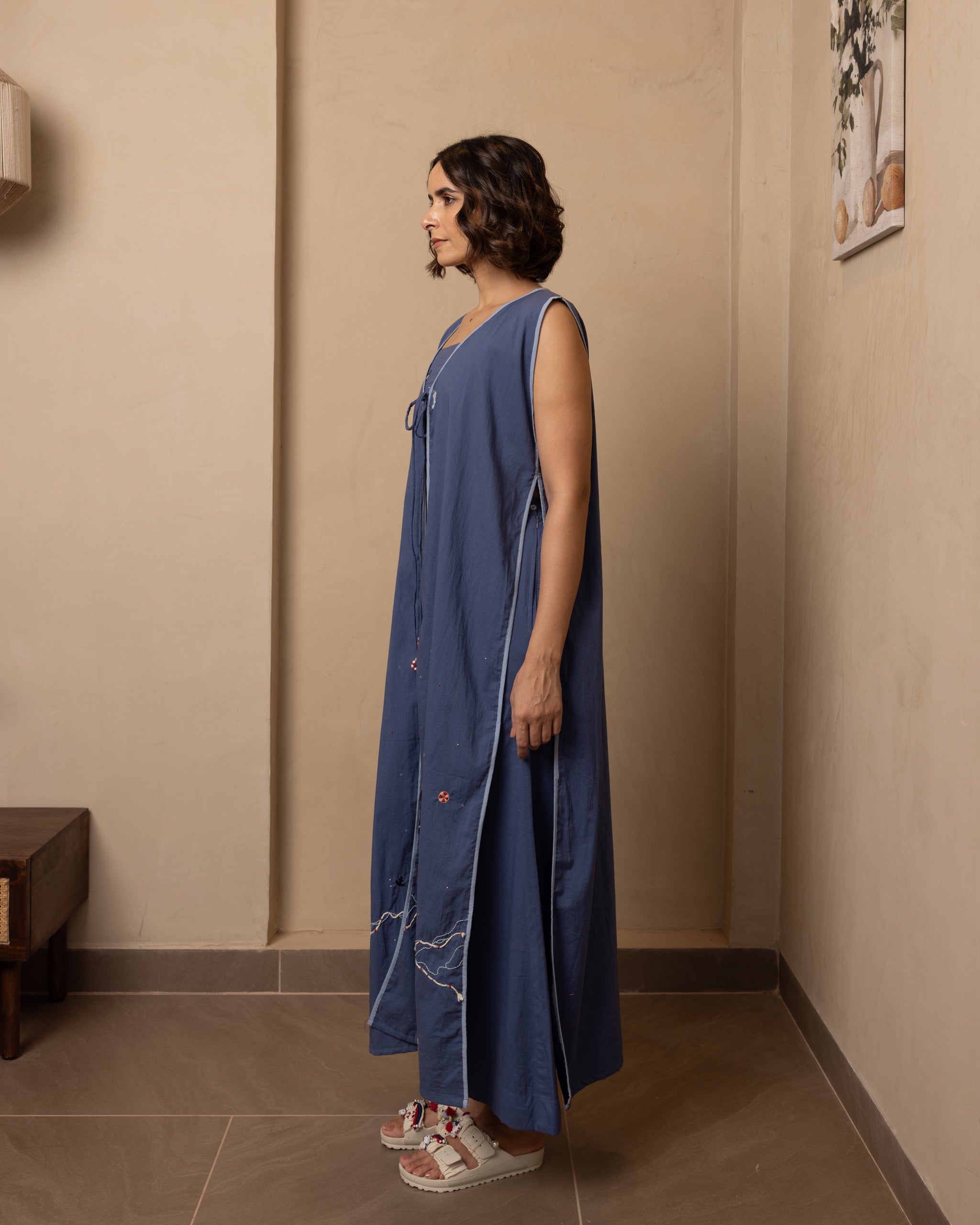 Shore 3 Piece (Top, Jacket and Pants) Set (Dark Blue)