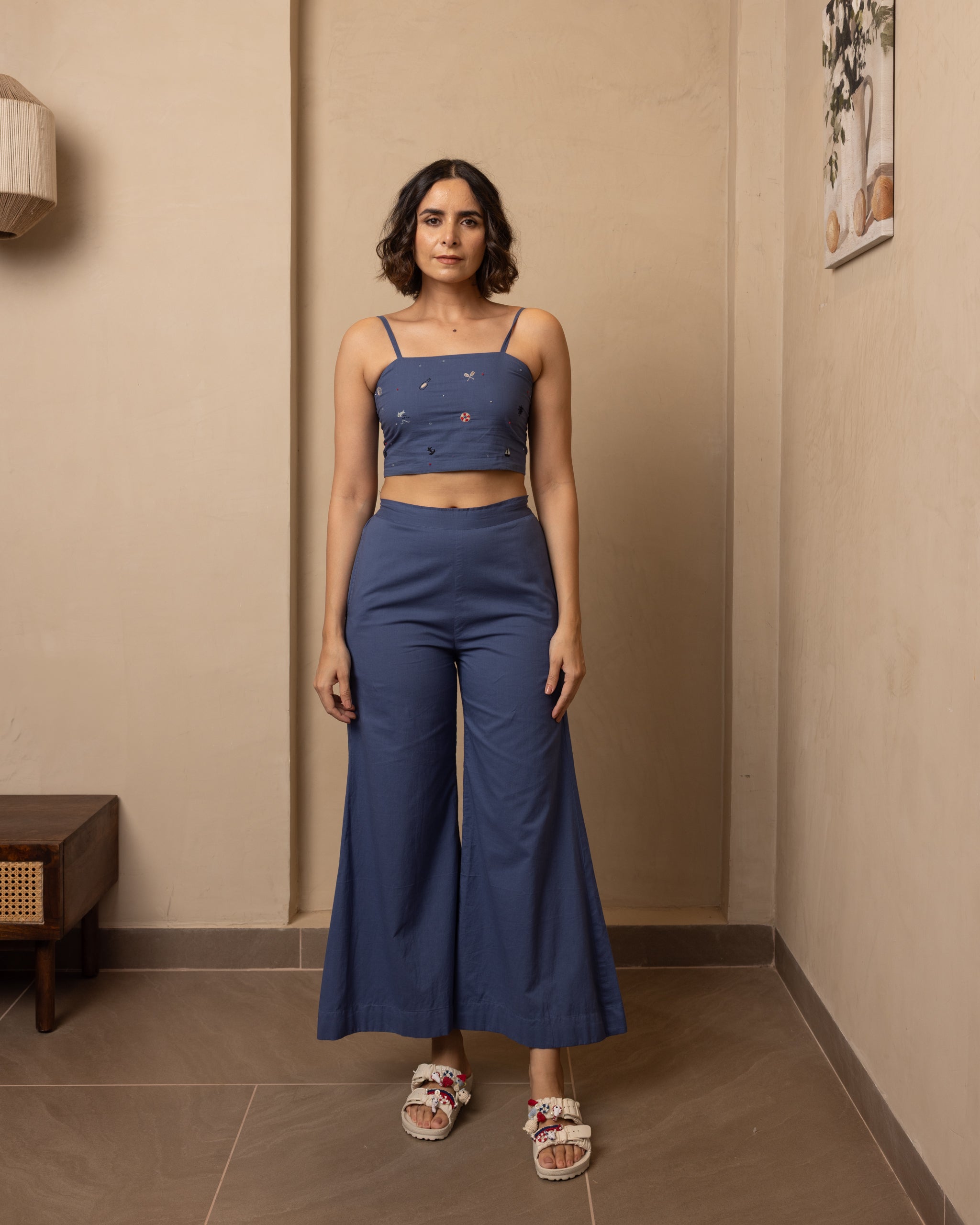 Shore 3 Piece (Top, Jacket and Pants) Set (Dark Blue)