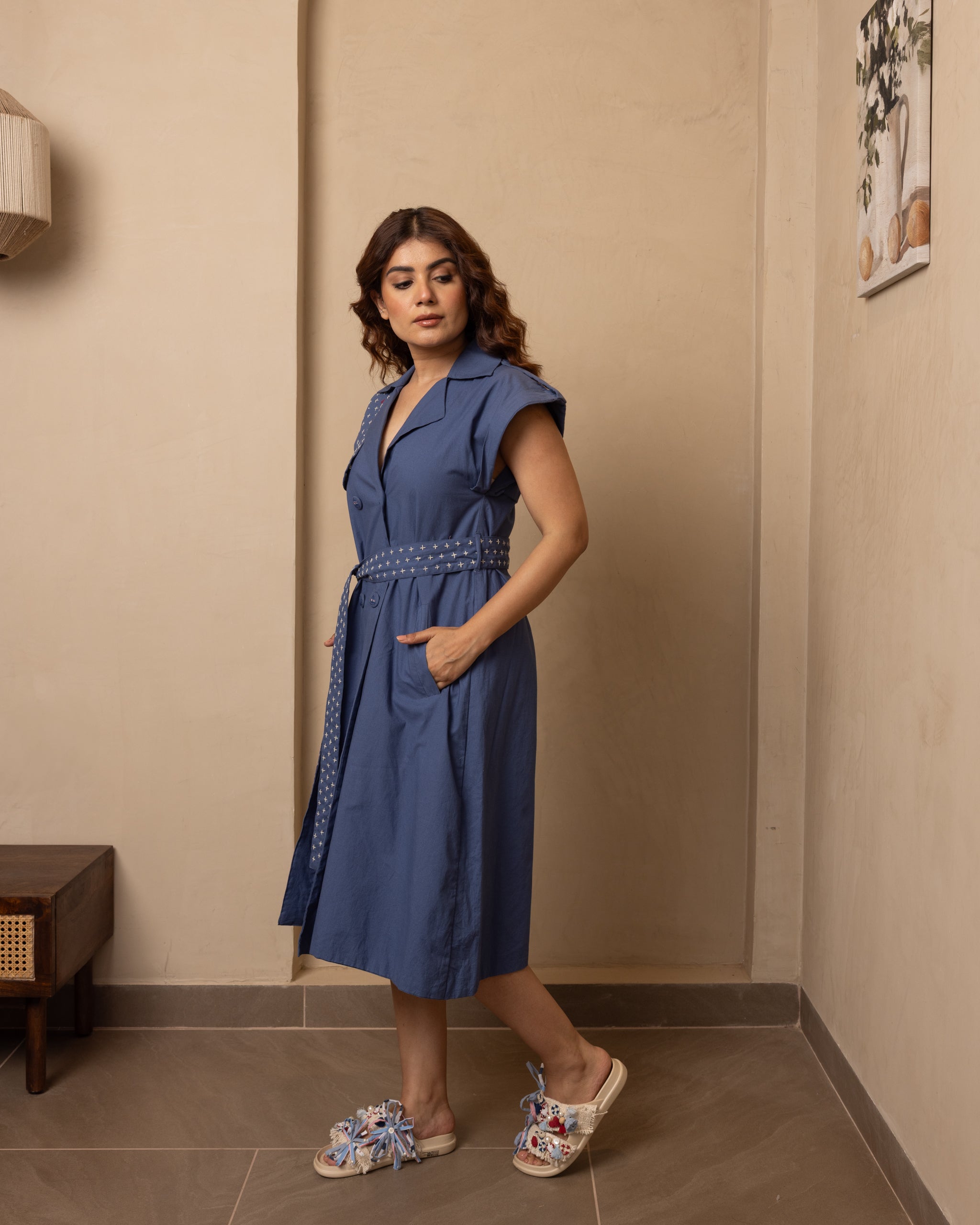 Sail Dress (Dark Blue)