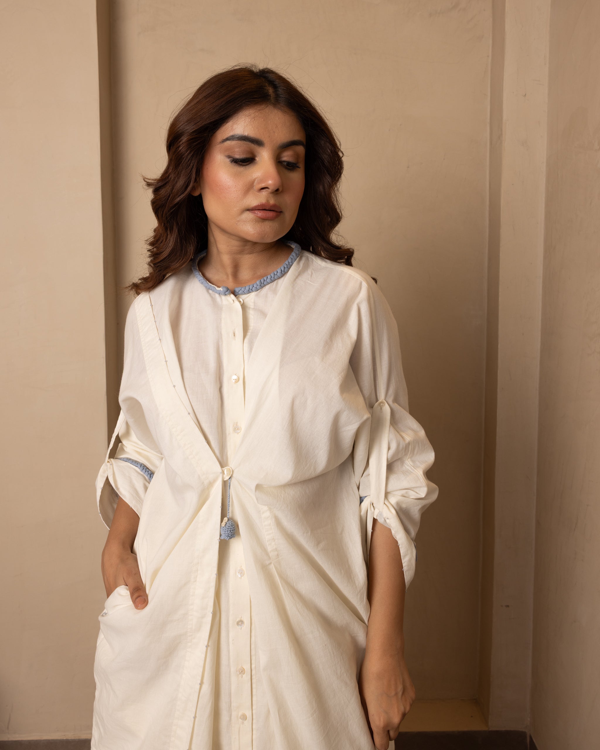 Dune Dress and Skirt Set (Beige)