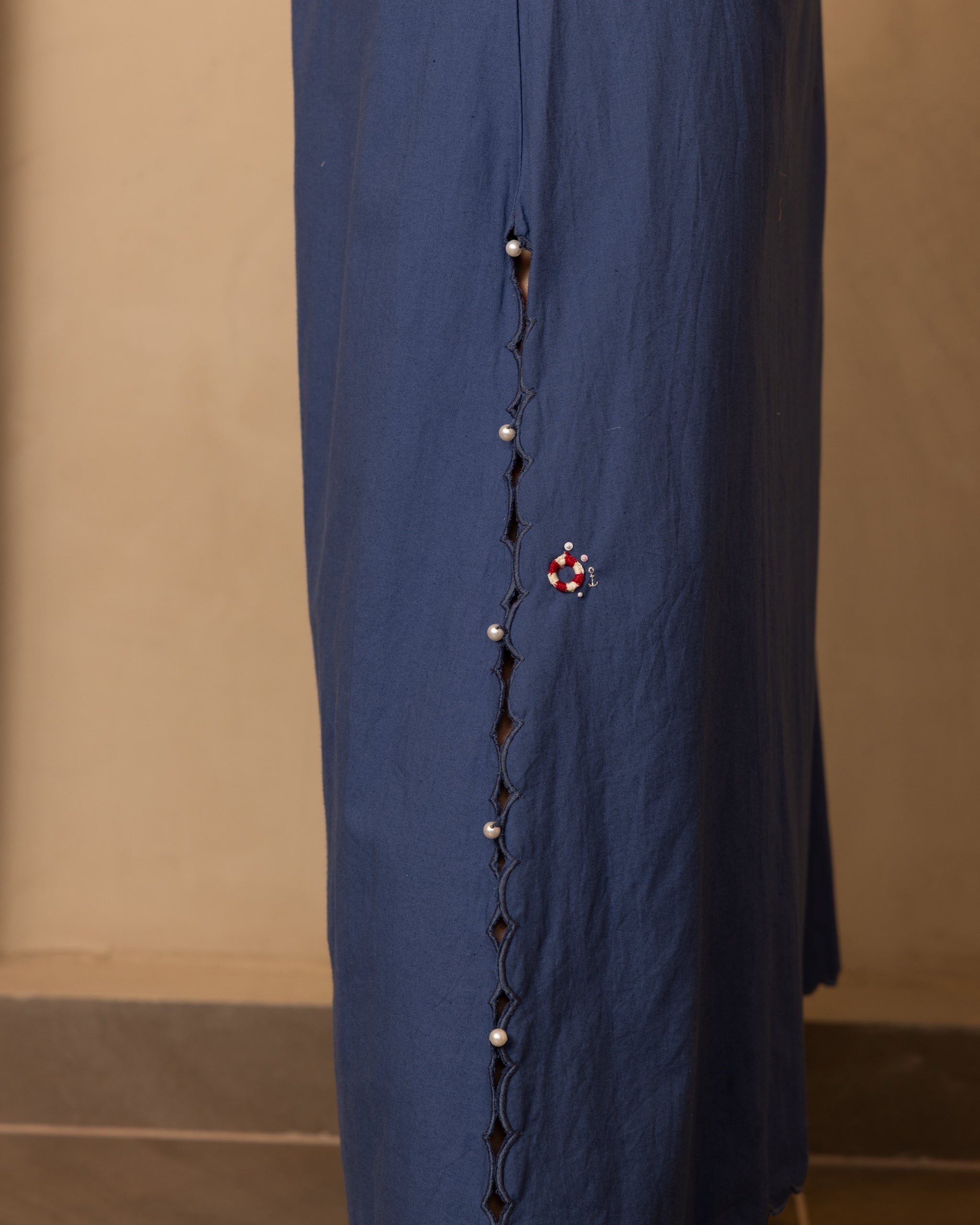 Zoe Top and Skirt Set - (Dark Blue)