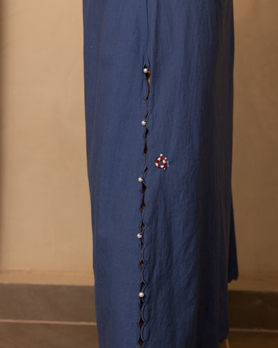 Zoe Top and Skirt Set - (Dark Blue)