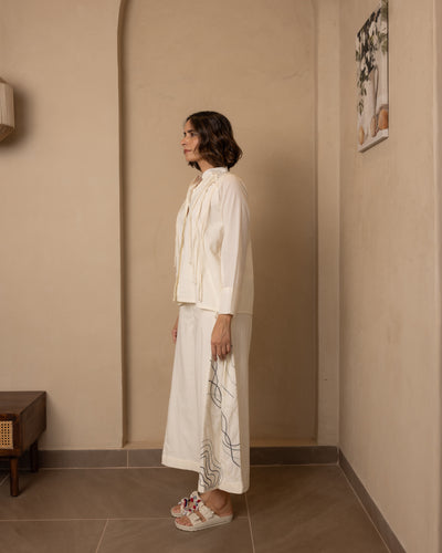 Celeste Top and Pants Set (Beige)