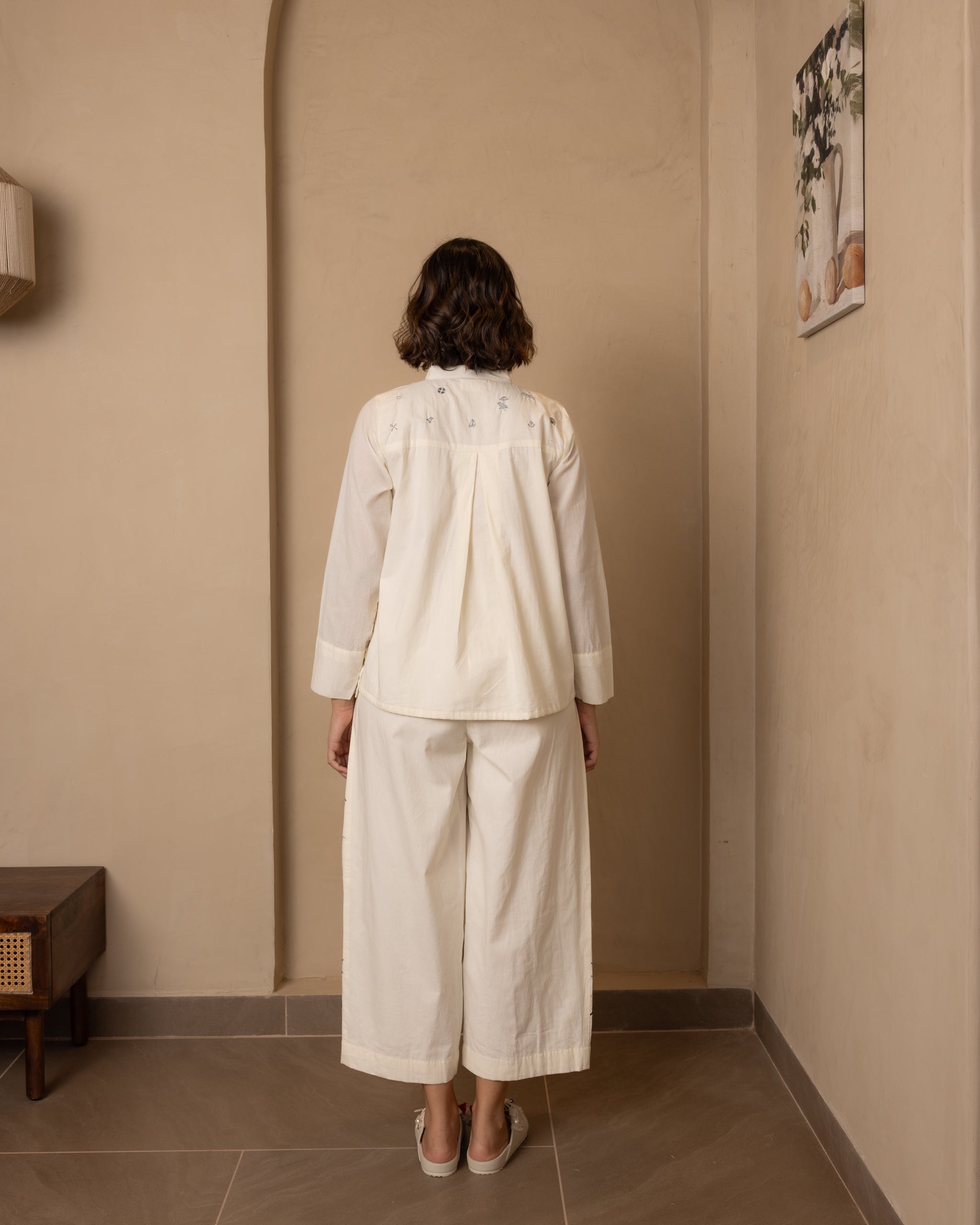 Celeste Top and Pants Set (Beige)