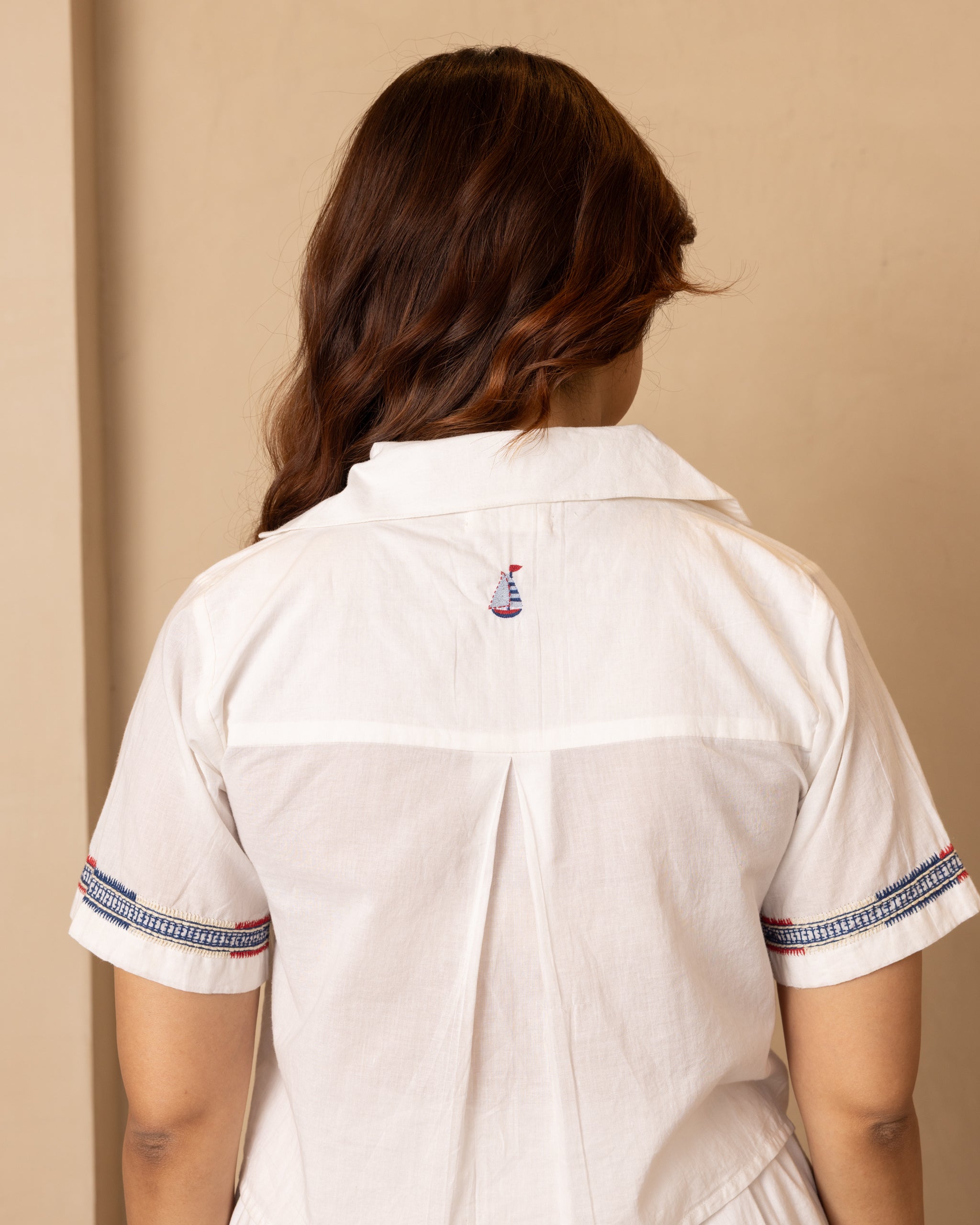 Harbor Top and Skirt Set (White)