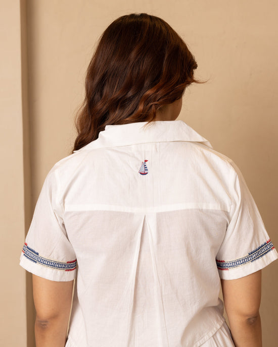 Harbor Top and Skirt Set (Beige)