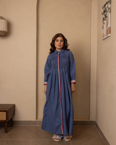 Sage Dress (Dark Blue)