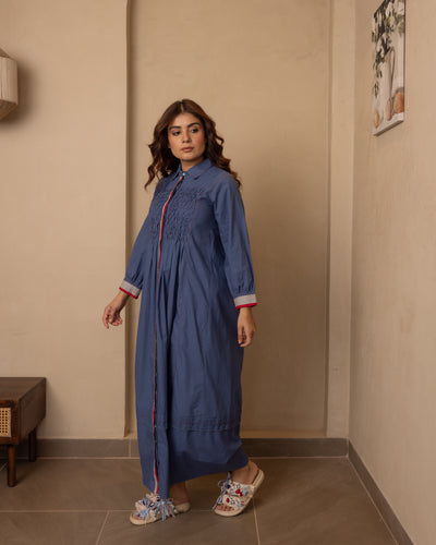 Sage Dress (Dark Blue)