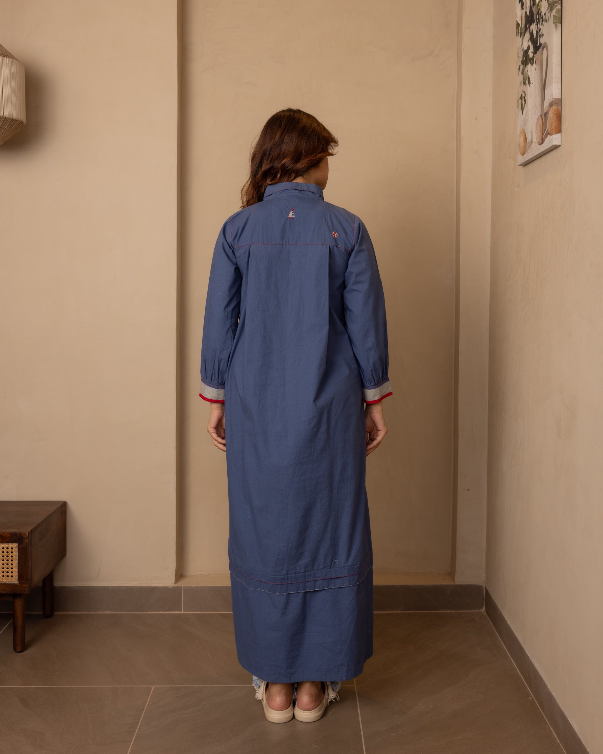 Sage Dress (Dark Blue)