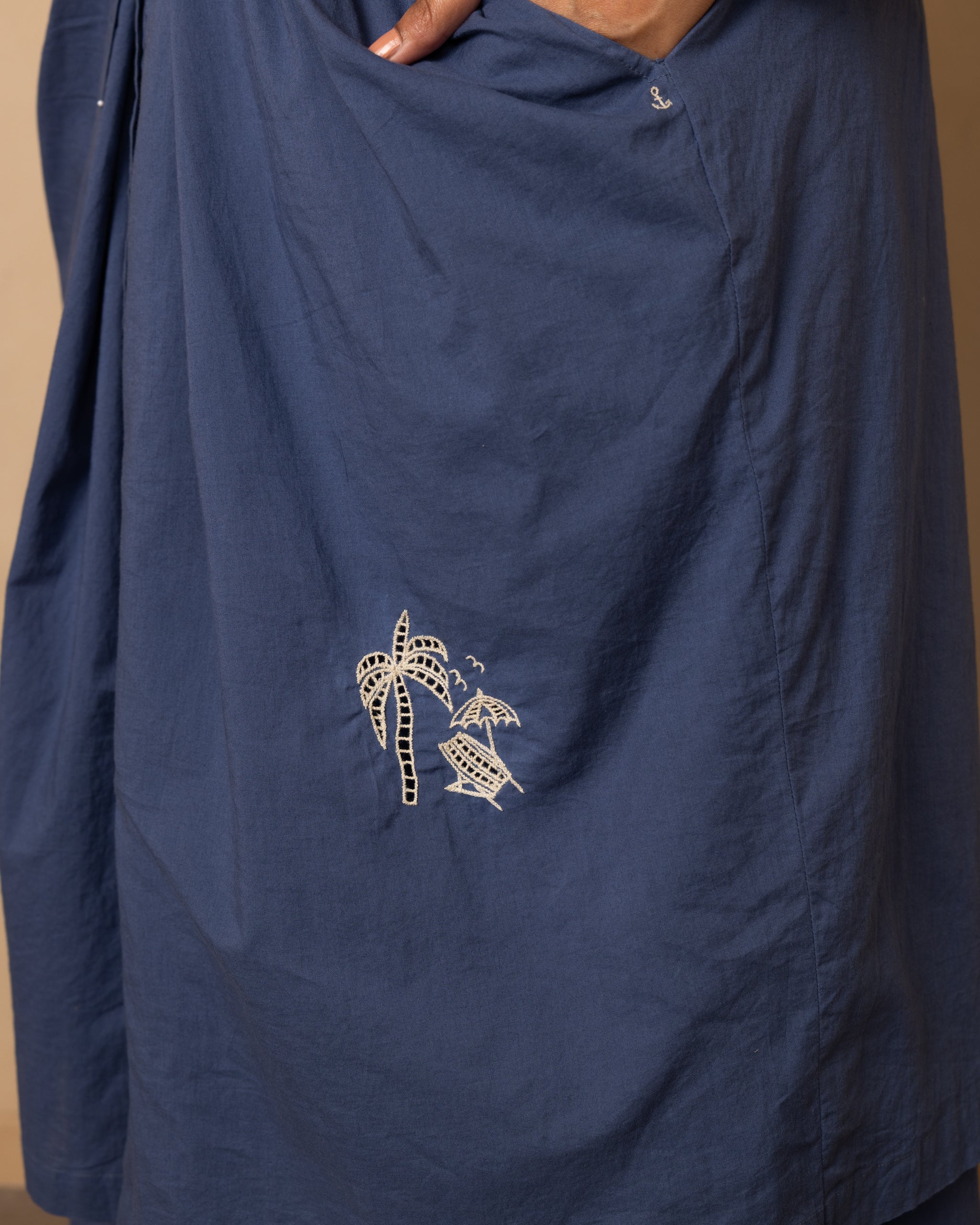 Dune Dress and Skirt Set (Dark Blue)