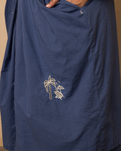 Dune Dress and Skirt Set (Dark Blue)