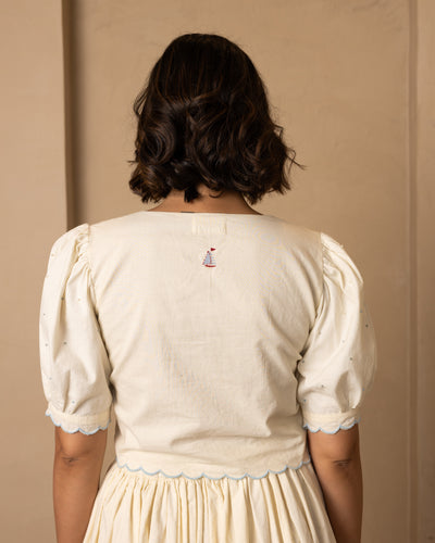 Ari Top and Skirt Set (Beige)