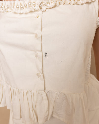 Zoe Top and Skirt Set (Beige)