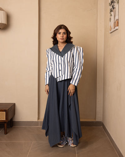 Sierra Jacket and Dress Set (Dark Blue)