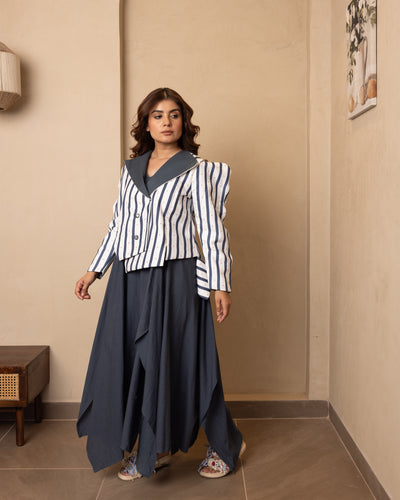 Sierra Jacket and Dress Set (Dark Blue)