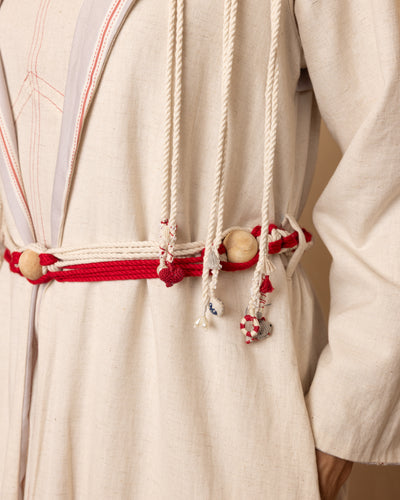 Reversible Aarna Jacket and Dress Set (Beige and Grey)