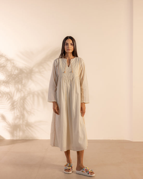 Sunpetal Dress - Beige