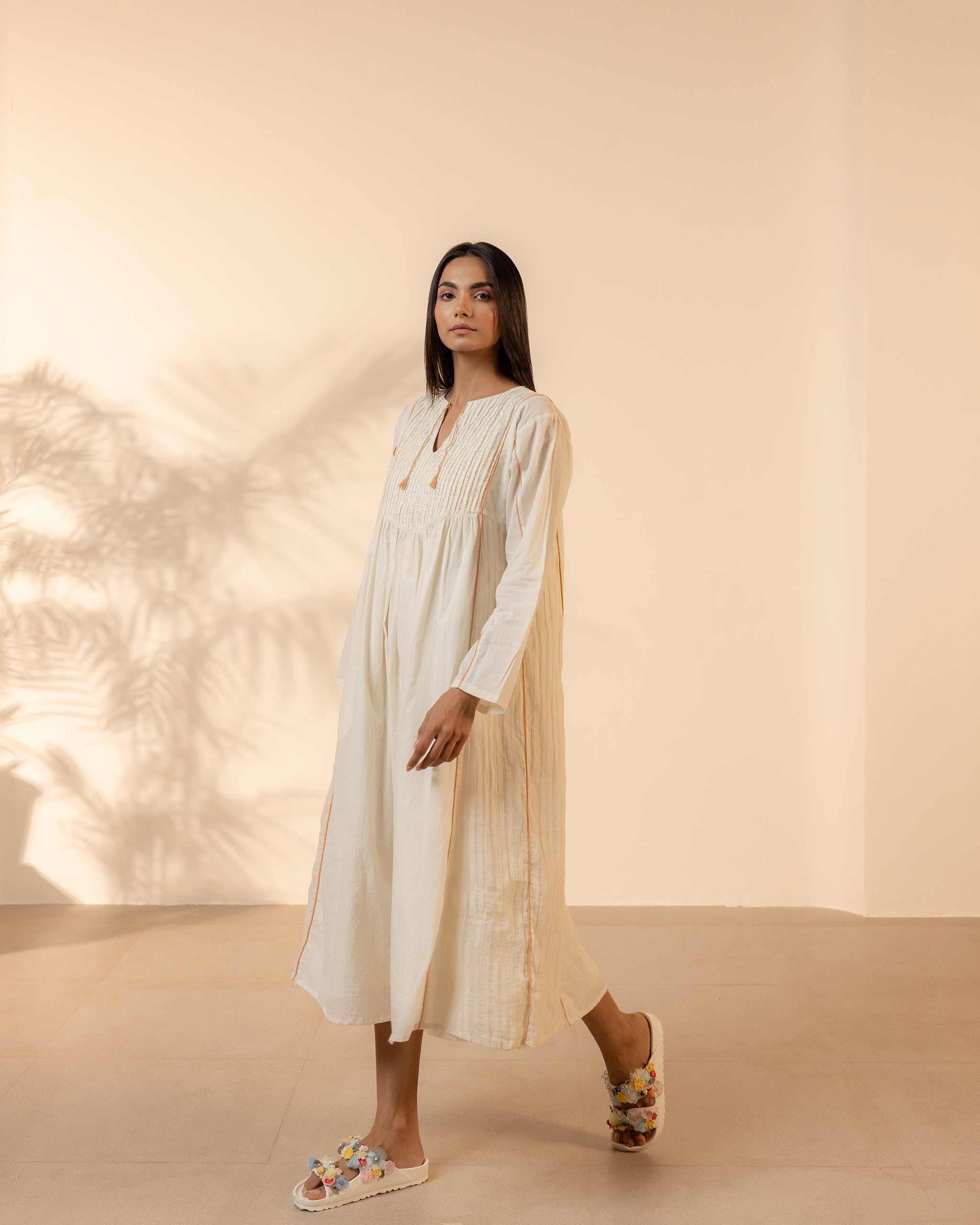 Sunpetal Dress - Beige