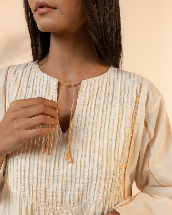 Sunpetal Dress - Beige