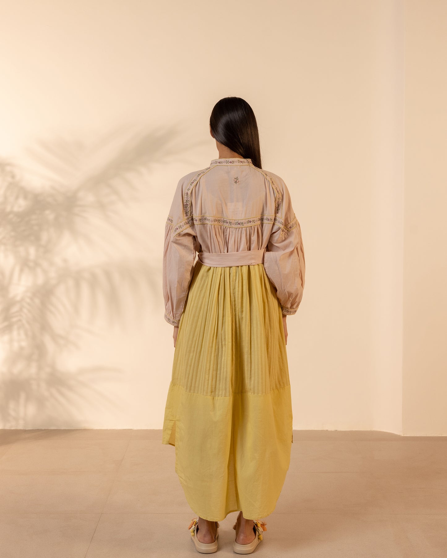 Citrus Glow Dress - Pink + Yellow