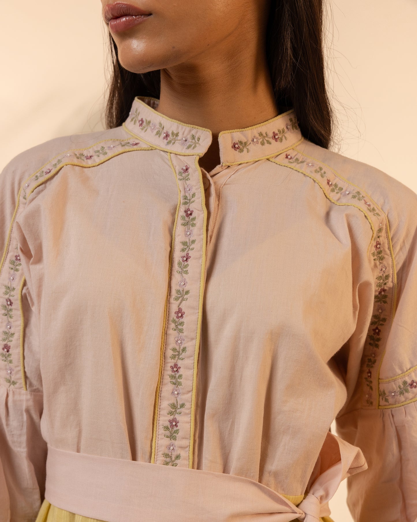 Citrus Glow Dress - Pink + Yellow