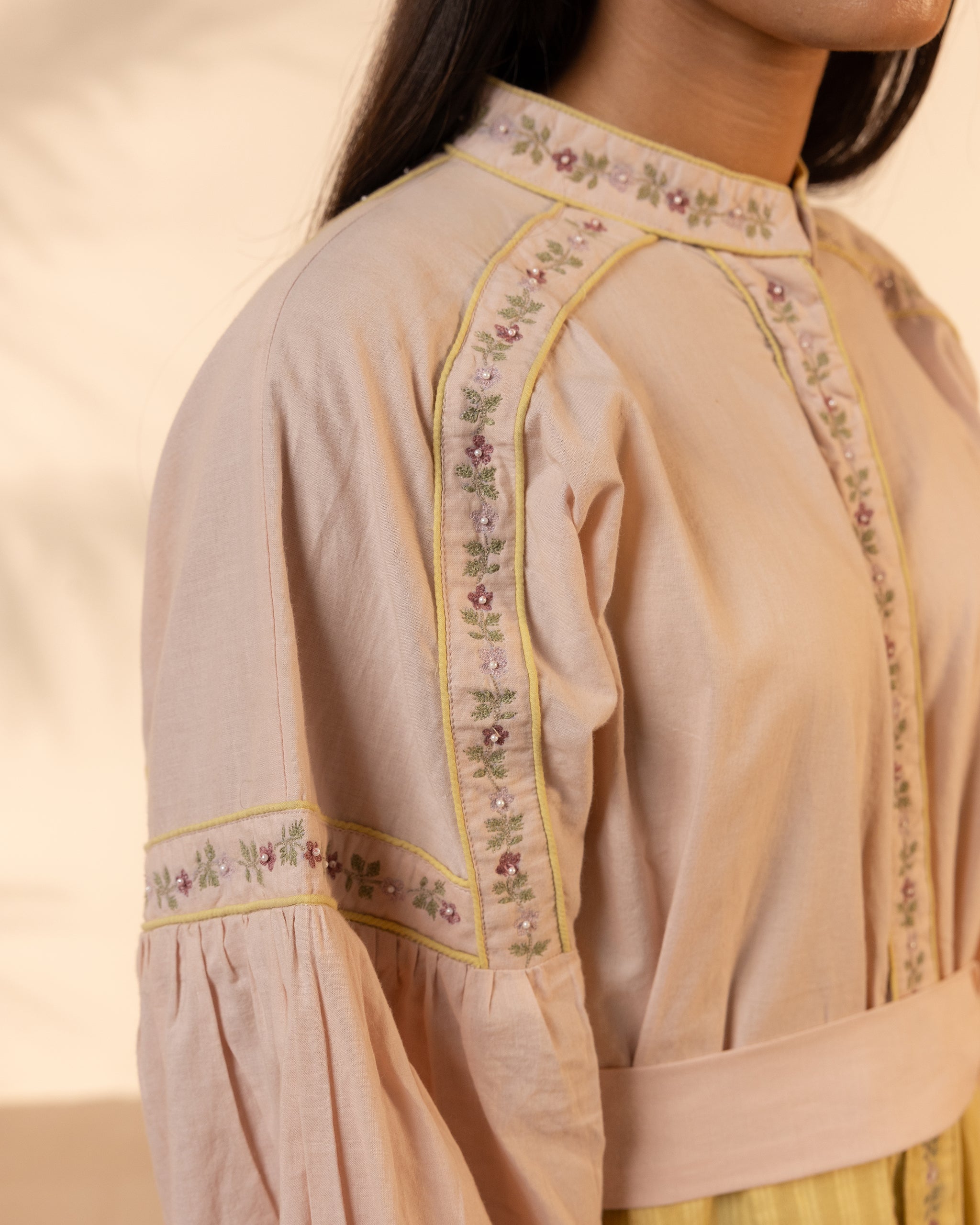 Citrus Glow Dress - Pink + Yellow