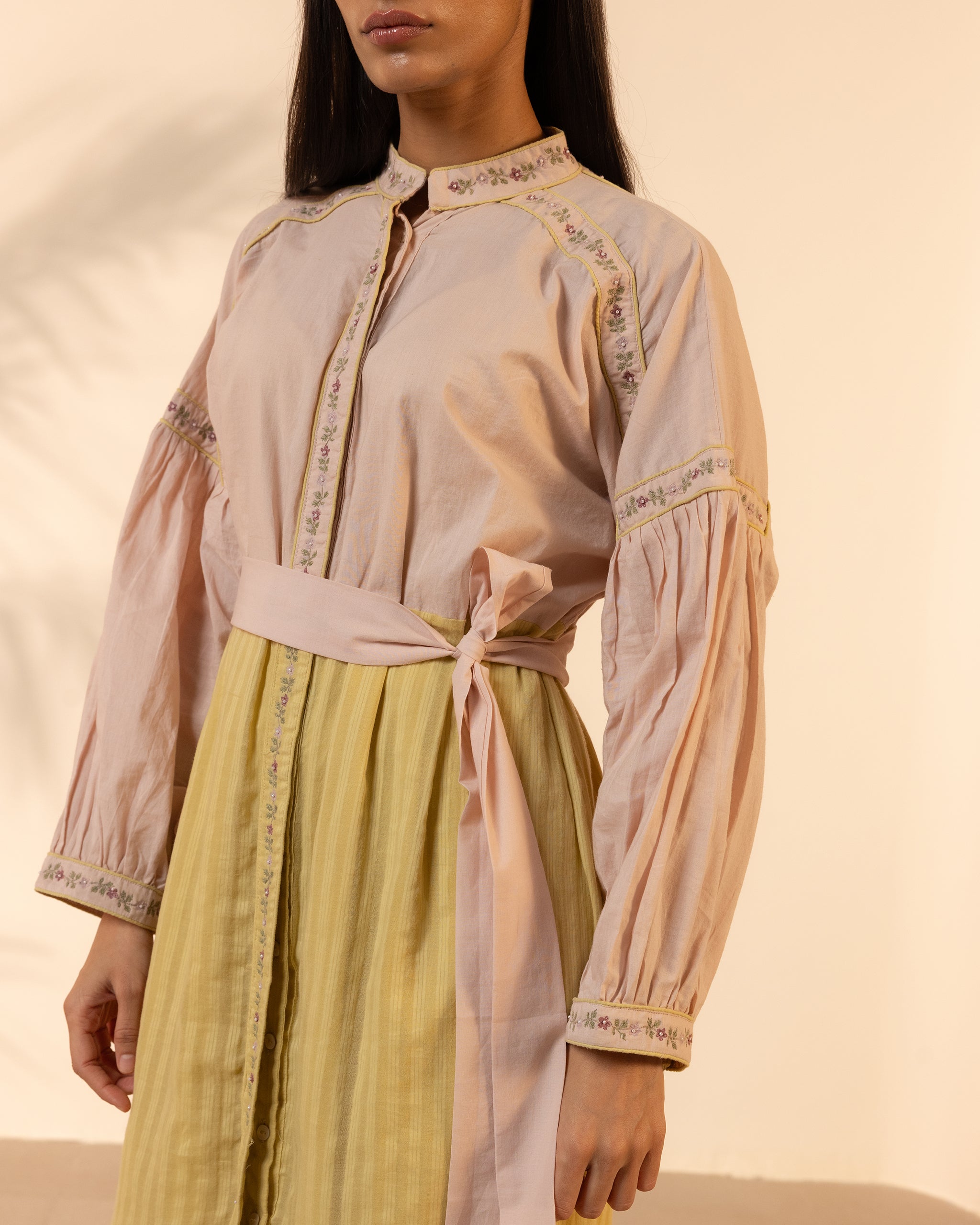 Citrus Glow Dress - Pink + Yellow