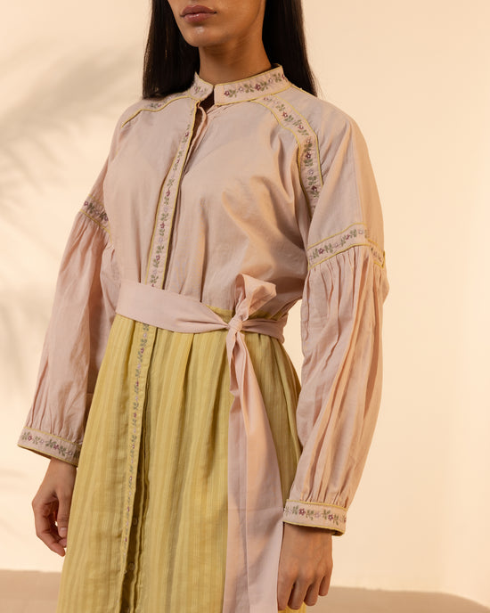 Citrus Glow Dress - Pink + Yellow