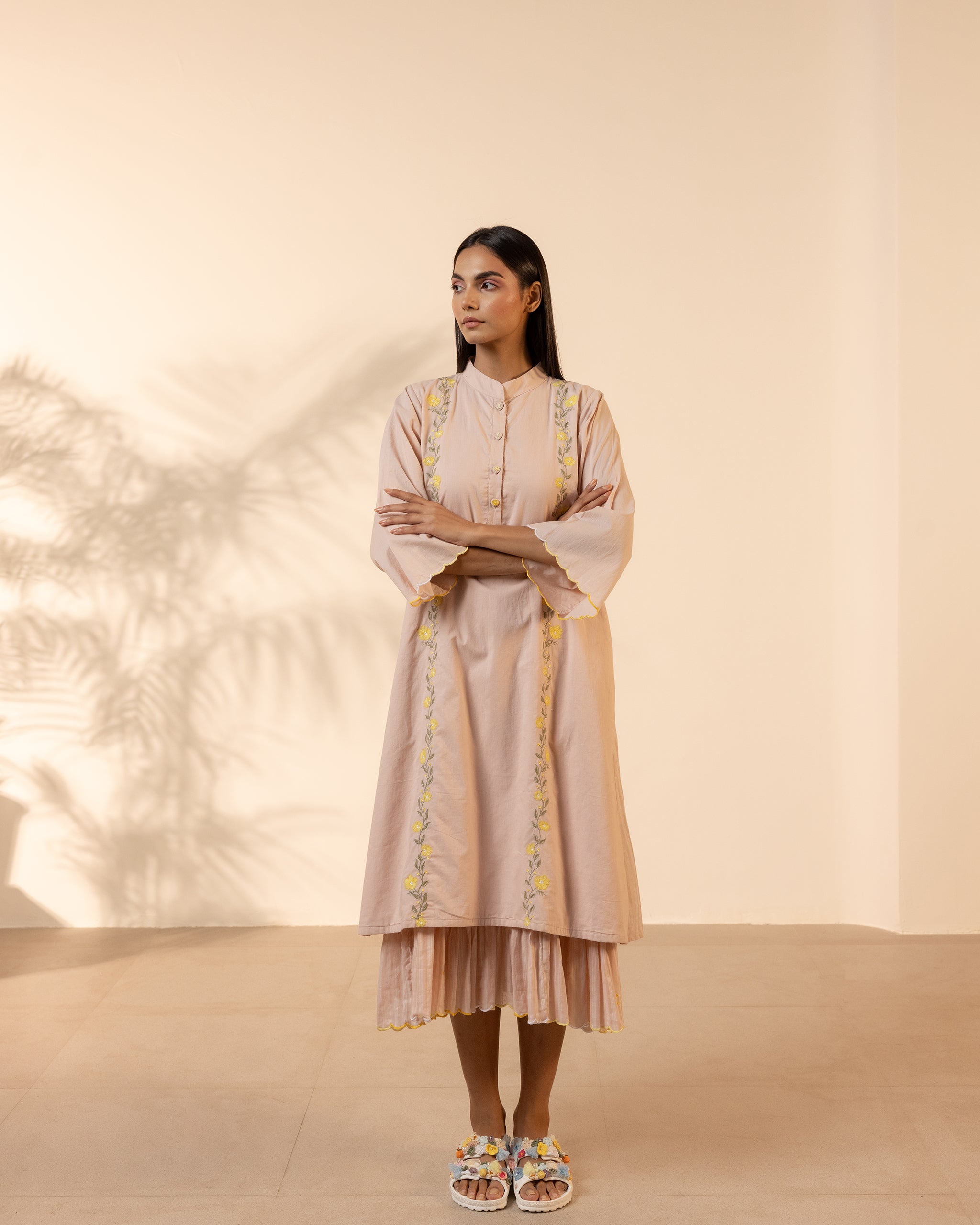 Bloomberry Kurta - Flamingo Pink