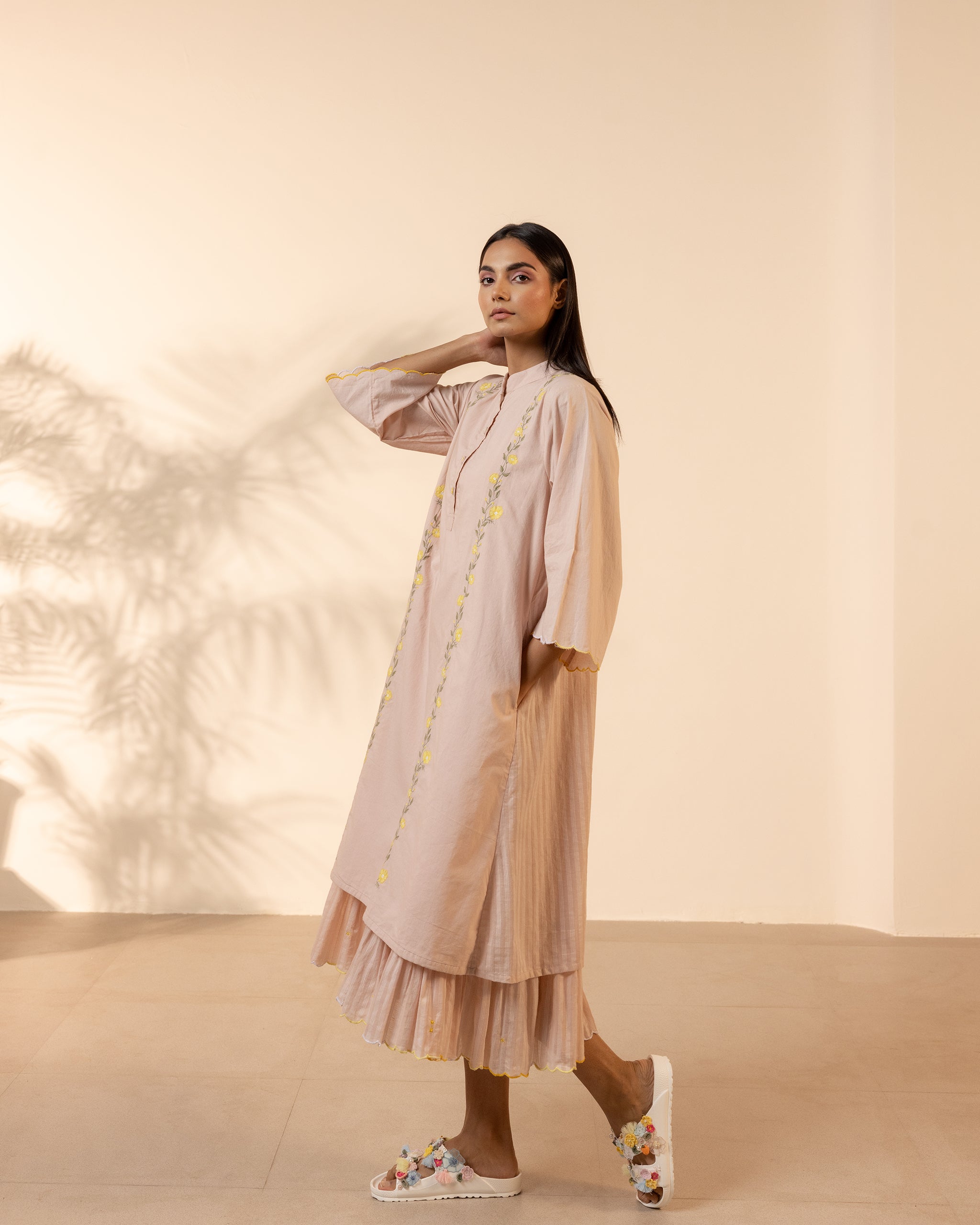 Bloomberry Kurta - Flamingo Pink
