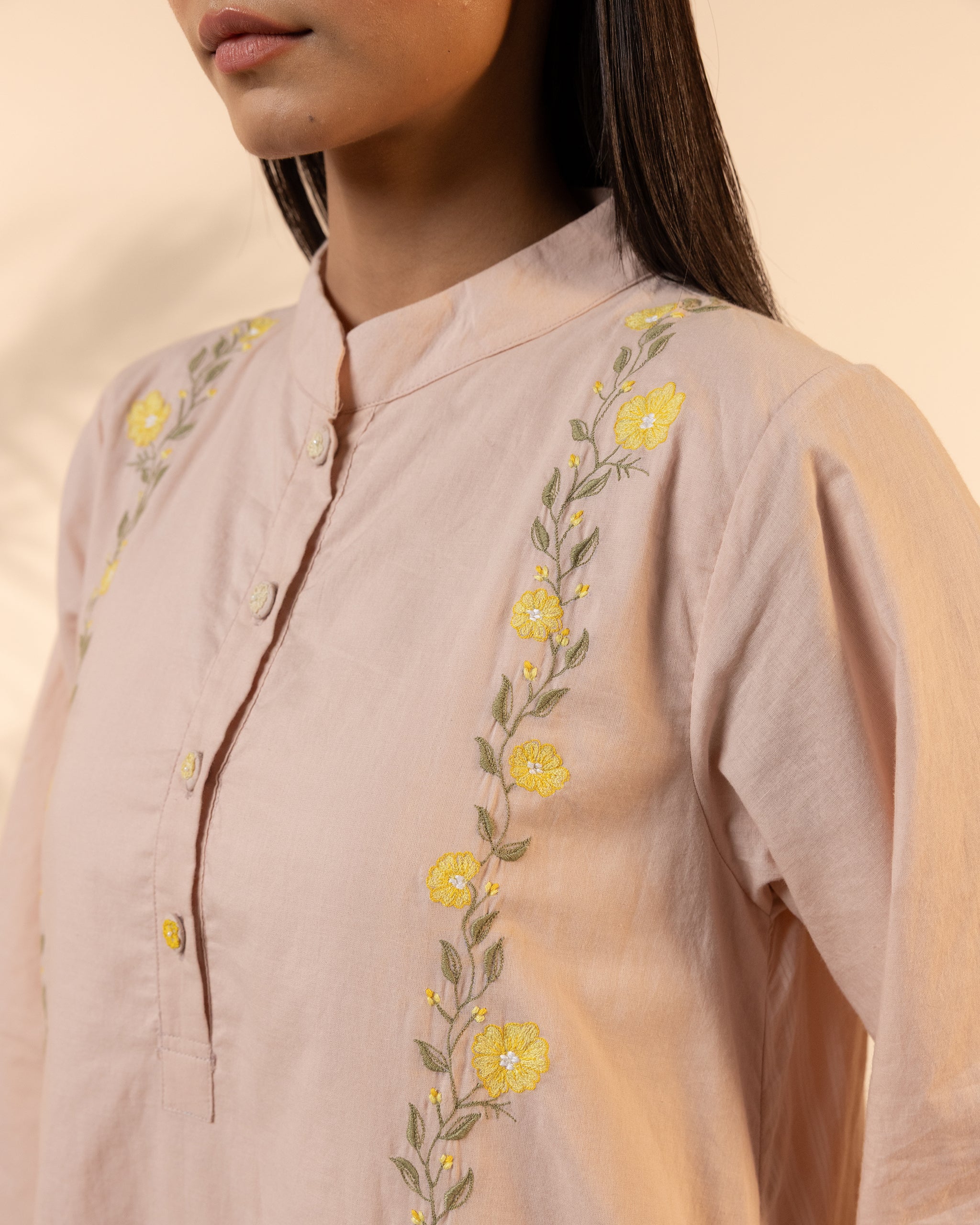 Bloomberry Kurta - Flamingo Pink