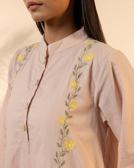 Bloomberry Kurta - Flamingo Pink