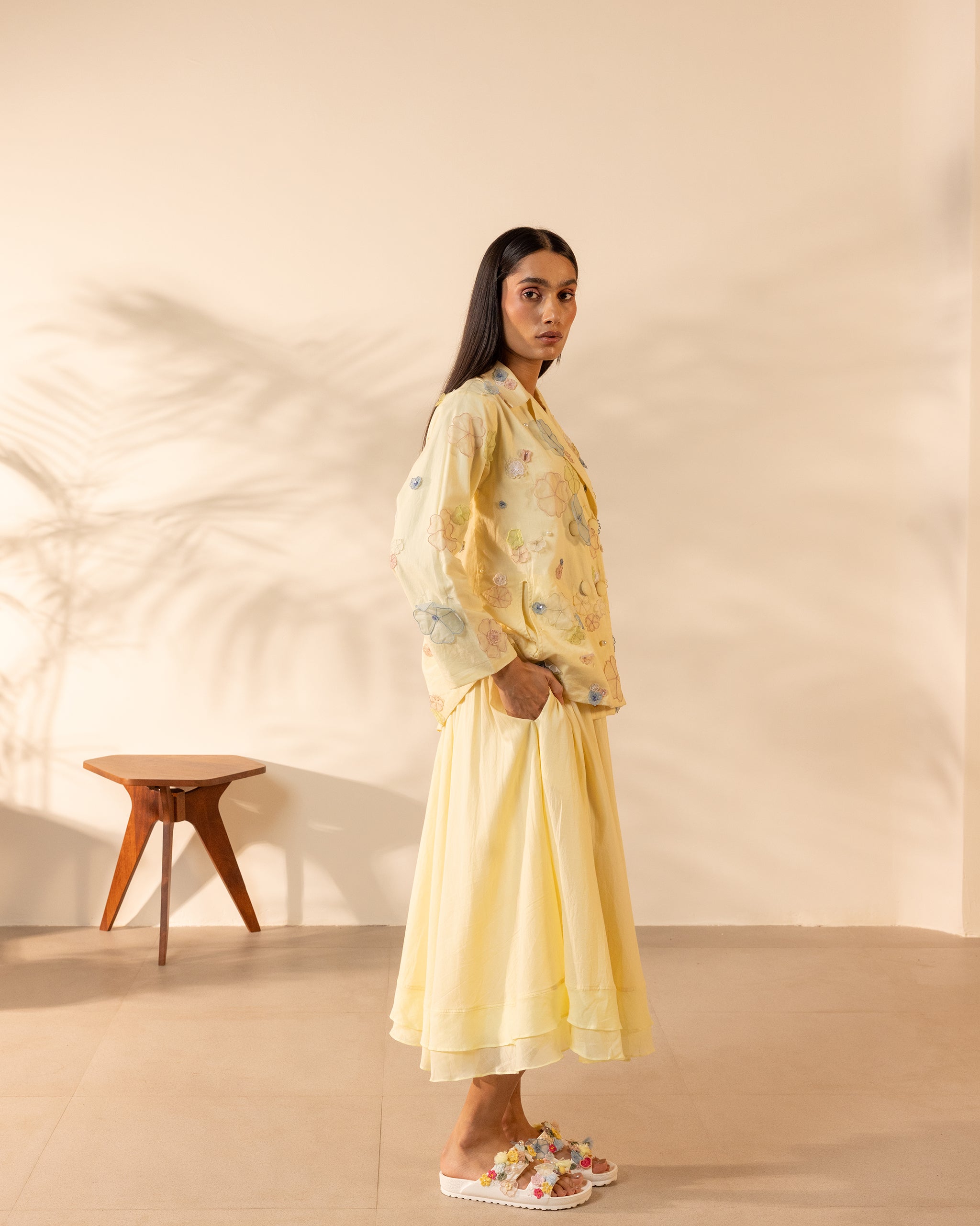 Lush Skirt - Lemon Yellow