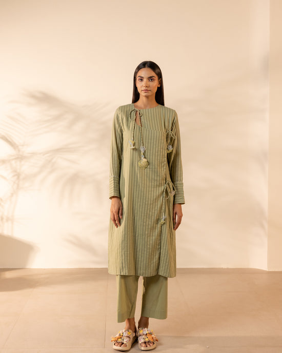 Honeydew Kurta - Pale Green