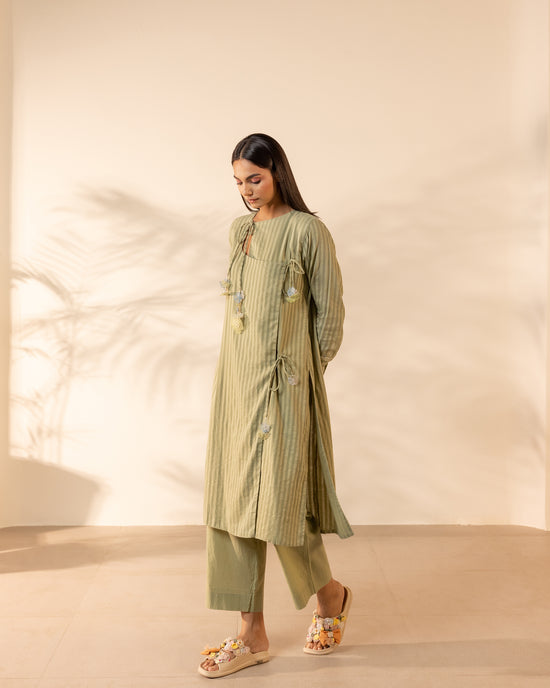 Honeydew Kurta - Pale Green