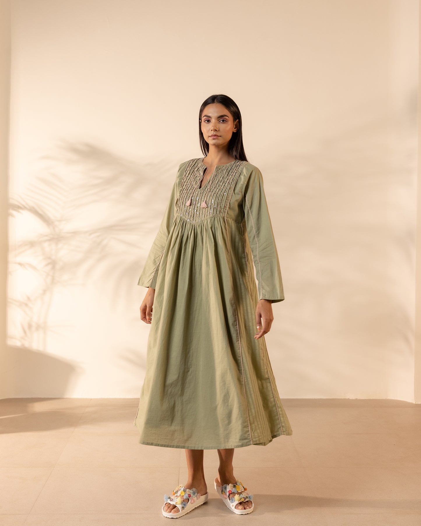 Sunpetal Dress - Pale Green