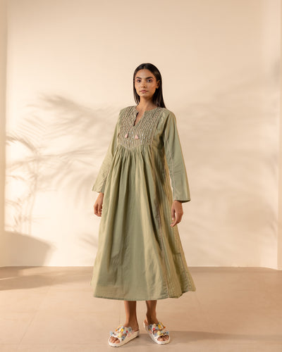 Sunpetal Dress - Pale Green