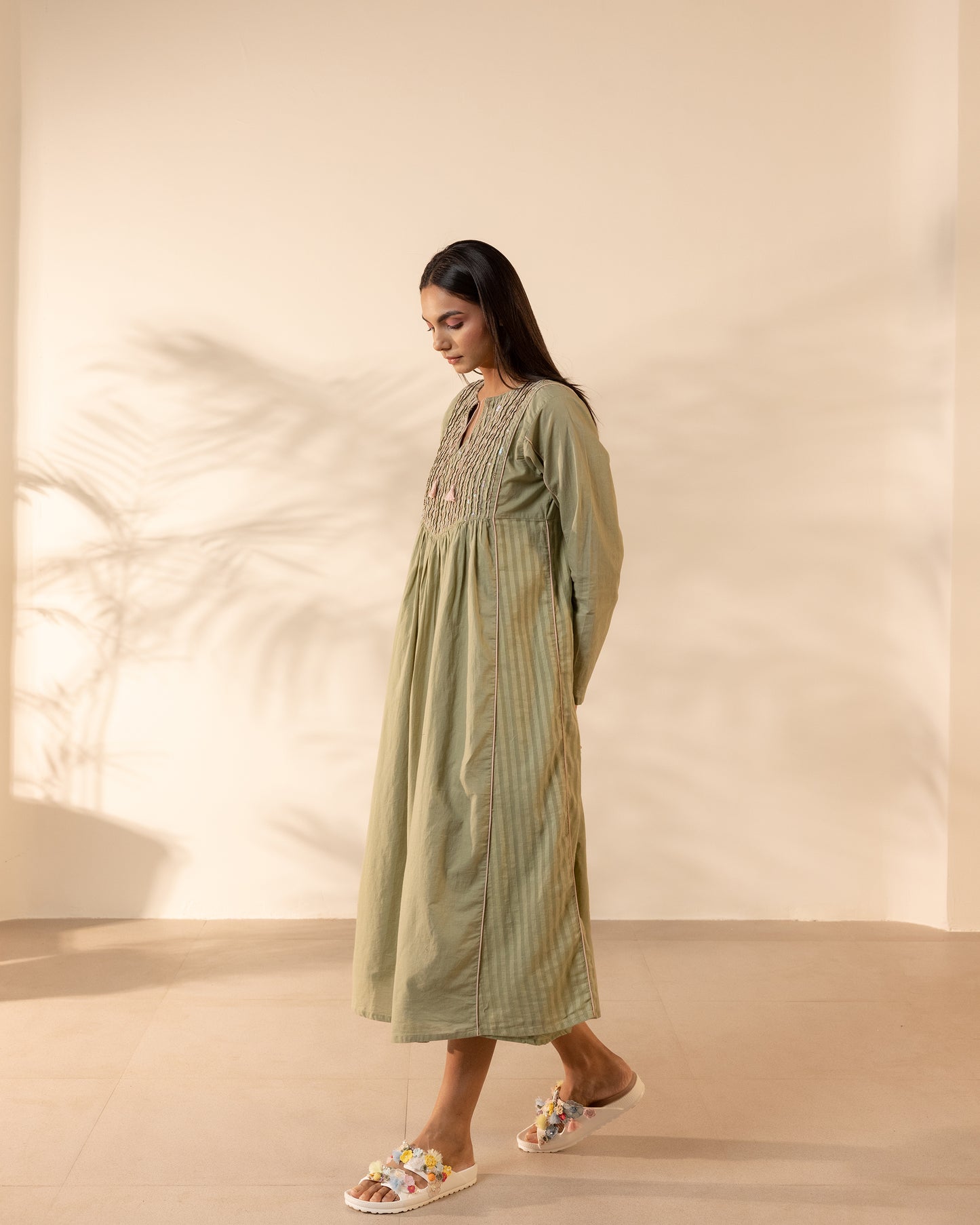 Sunpetal Dress - Pale Green