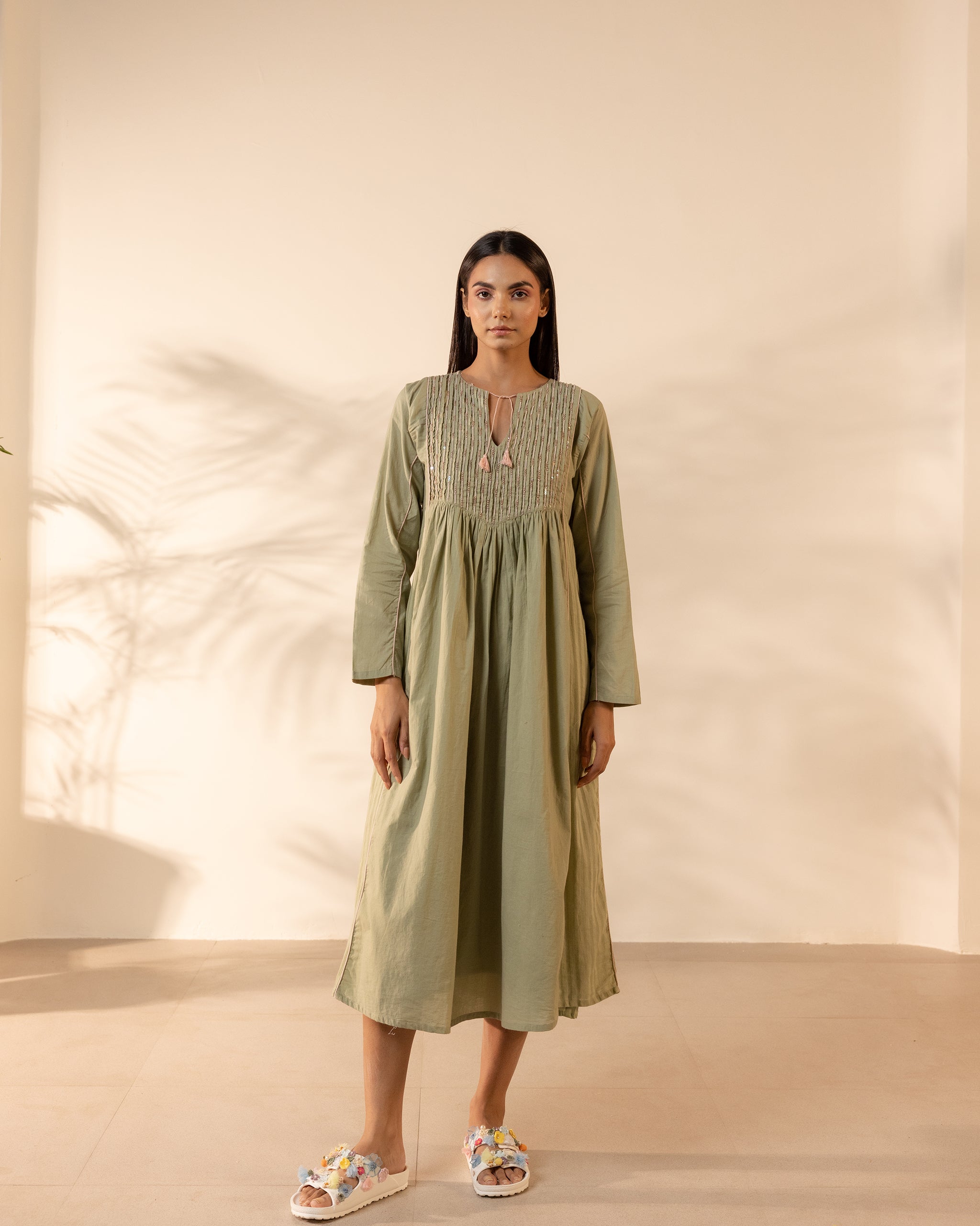 Sunpetal Dress - Pale Green