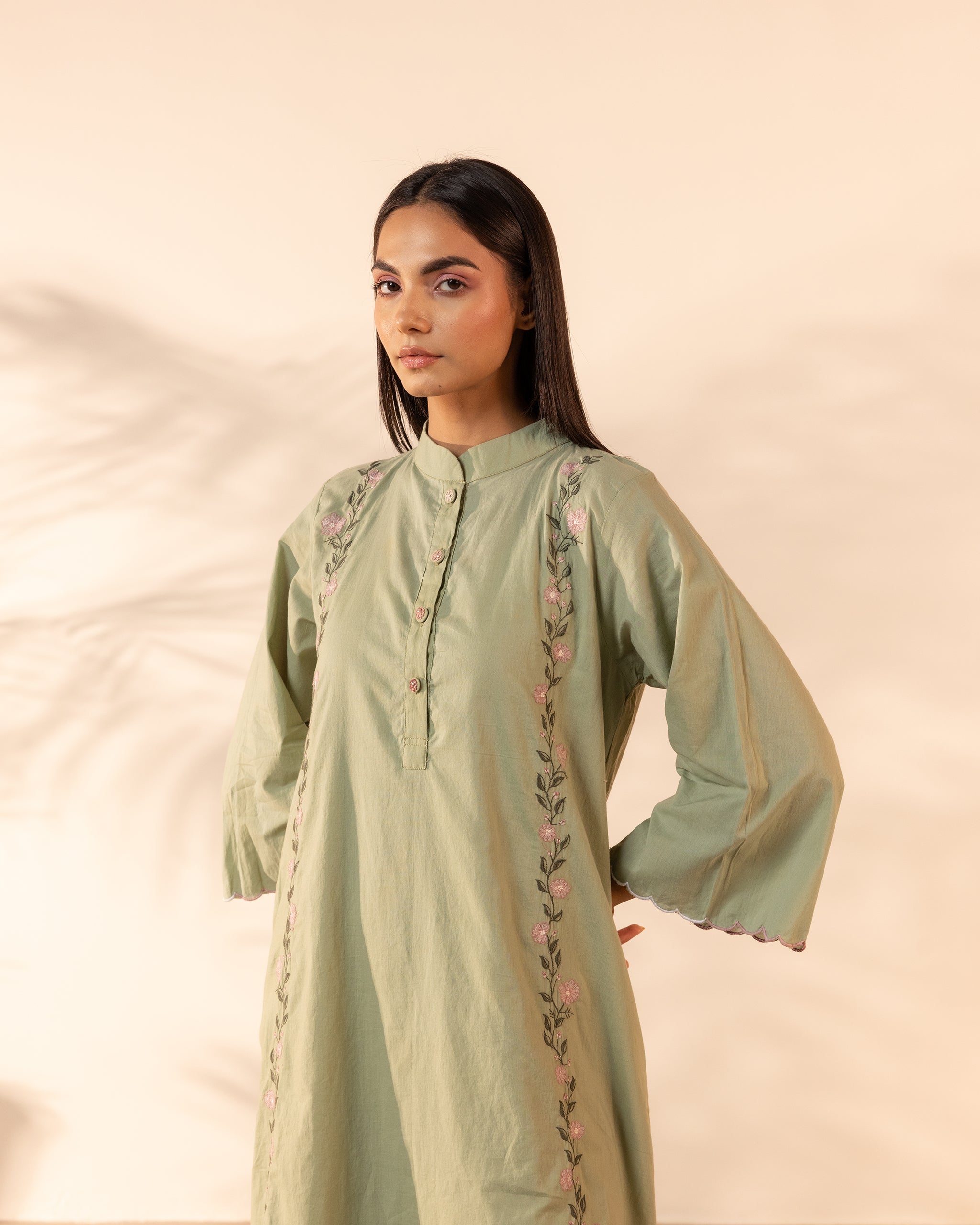 Bloomberry Dress - Pale Green