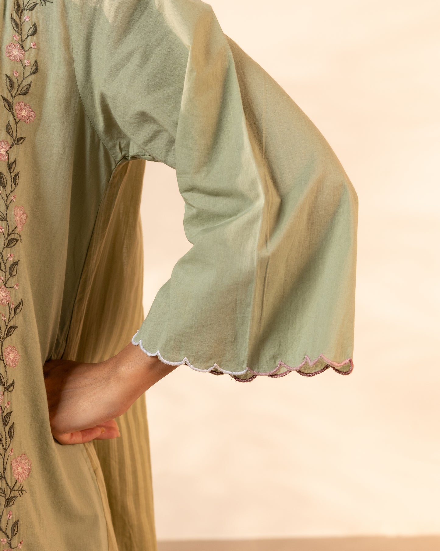 Bloomberry Kurta - Pale Green