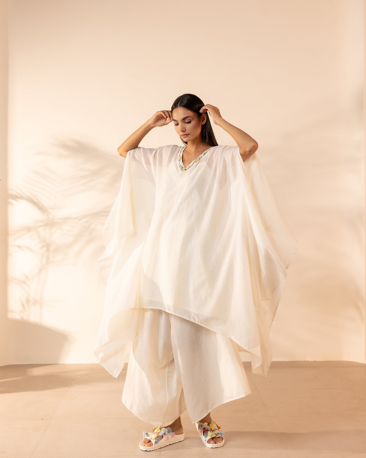 Lemon Drop Kaftan - Beige