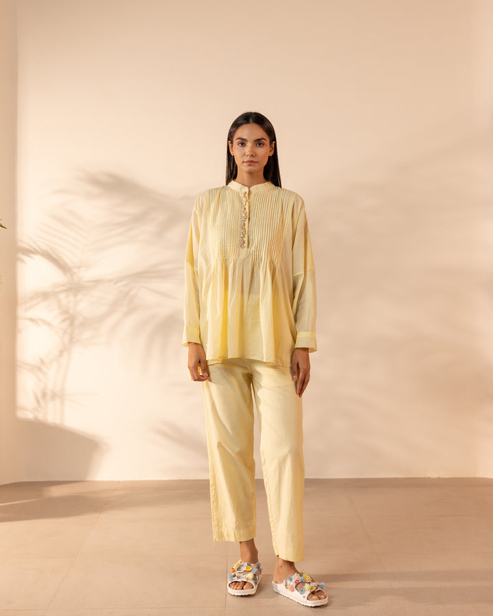 Drizzle Pant - Lemon Yellow