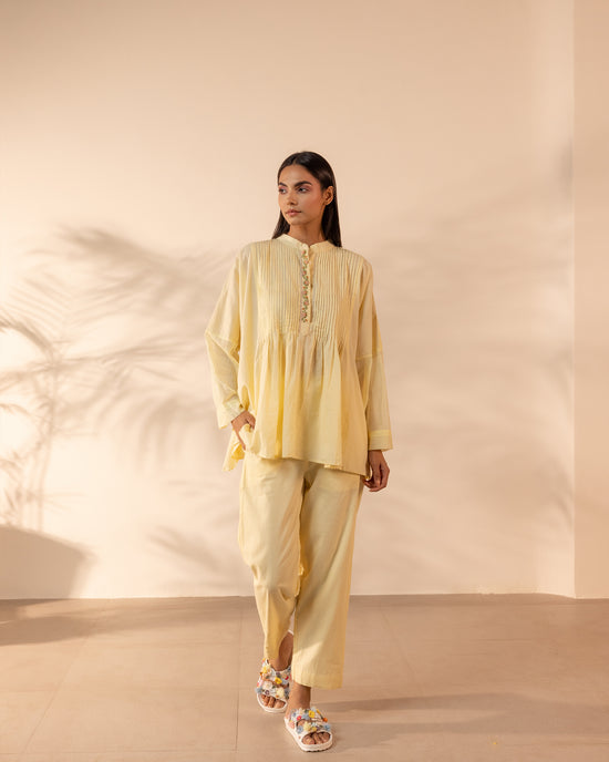 Drizzle Pant - Lemon Yellow