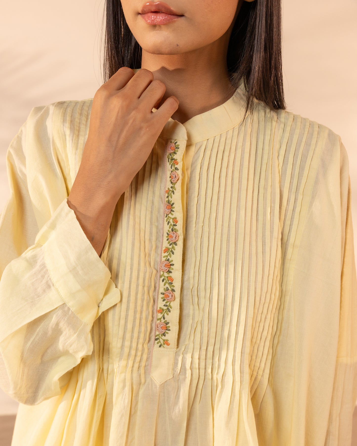 Drizzle Top - Lemon Yellow