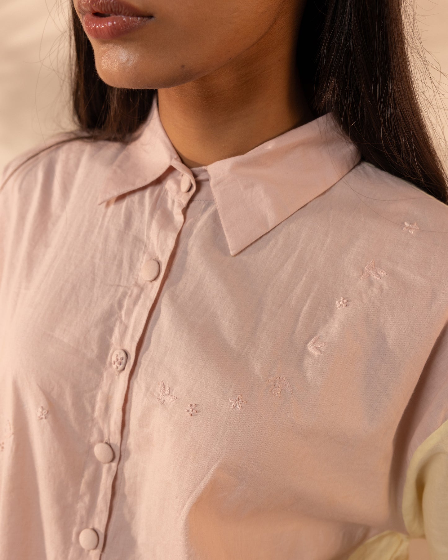 Breeze Shirt - Pink + Yellow