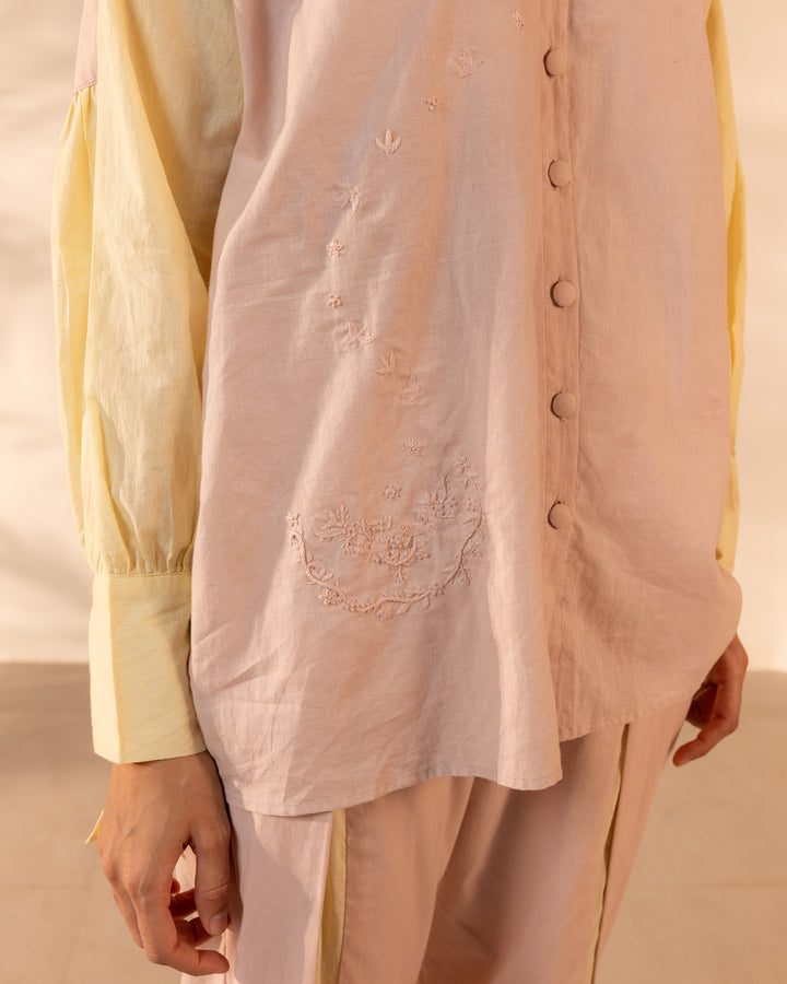 Breeze Shirt - Pink + Yellow
