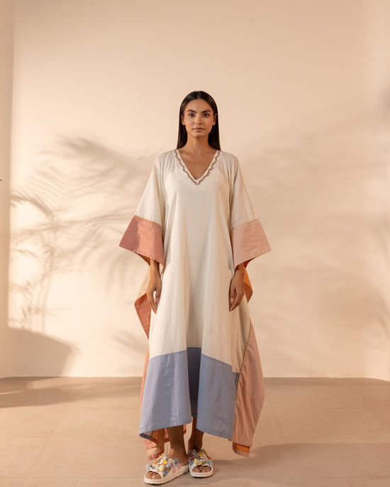 Orange Peel Kaftan - Beige