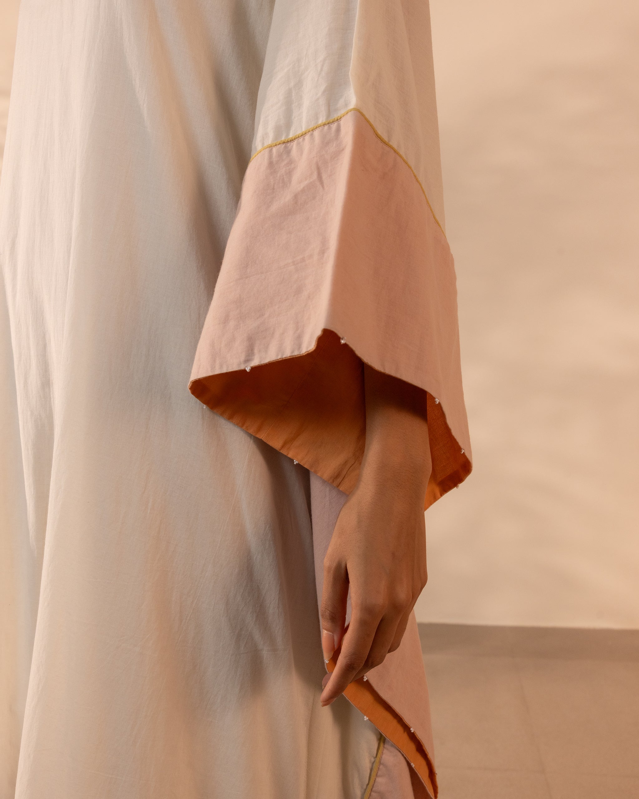 Orange Peel Kaftan - Beige